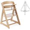 Chicco Seggiolone Pappa in Legno BUONO, Seggiolone Evolutivo da Seggiolone a Sedia Adulto, Seduta e Poggiapiedi Regolabili, Ergonomico, Facile da Pulire, Solida Struttura in Legno, 6 Mesi - 115KG
