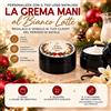 Tuttoperlestetica Crema mani al profumo Bianco Latte con il tuo logo - barattolo da 50 gr nero 100 barattoli