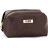 ALVIERO MARTINI PRIMA CLASSE POCHETTE #BEAUTY SQUADRATO MEDIO GOMMATO MOGANO
