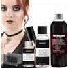 SeunKieer Trucco Rigid Collodion con pennello | Liquido cicatriziale | Trucco cicatriziale liquido | Trucco per cicatrici SFX per film (10ML)