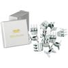 HAARallerliebst Fermaglio per capelli, piccolo set da 12 pezzi, argentato, mini fermagli per capelli da donna