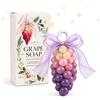 Allony Sapone All'uva su Corda，Sapone All'uva su Corda, Aroma di Uva e Oud | Fatto a Mano, Sapone All'uva per Detergere la Pelle, Dono per Uomini e Donne, Regalo di Natale e Compleanno