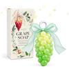 Allony Sapone All'uva su Corda, Fatto a Mano, Sapone D'uva Saponette Soap per Deterge la Pelle, Aroma Naturale, Regalo per Uomini e Donne,Decorazione per la Casa,Regali di Natale e di compleanno-Verde (F)