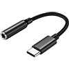 TEMOOUES Tipo C a jack per cuffie da 3,5 mm Adattatore per cavo USB Dongle Cavo USB Tipo portatile per uso in auto da viaggio