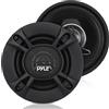 Pyle Casse Auto Stereo 2 Vie, 240 Watt, 10 cm, Altoparlanti Audio Professionali Coassiali, Sostituzione Universale per Veicoli, Montaggio su Porta/Pannello Laterale, Coppia, Nero