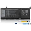 K KYUER 41Wh G91J0 V6W33 Batteria per dell Latitude 3320 3420 3520 5625 | Vostro 3425 5310 5410 5510 5515 5415 Inspiron 3510 3511 3515 5510 5515 5518 5310 5410 5415 5418 7415 2-in-1 WV3K8 PG8YJ MGCM5