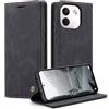 WJXEXRS Cover per cellulare Xiaomi Redmi Note 17 Pro Max, Custodia in Pelle Xiaomi Redmi Note 17 Pro Max, Portafoglio Antiurto Pieghevole Kickstand Magnetica Porta Carte Flip telefono Case - Nero