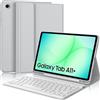 JADEMALL Custodia Tastiera per Samsung Tab A11+/A11 Plus 11 2025 | Italiana QWERTY Tastiera Bluetooth Magnetica Staccabile con Portapenne per Samsung Galaxy Tab A11+ Plus 11, Grigio Chiaro