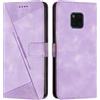 FERLAN Cover per Huawei Mate 20 Pro Pelle Premium Portafoglio Protezione Wallet Libro Flip Case Magnetica Supporto Custodia per Huawei Mate 20 Pro - Viola