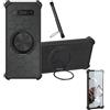 Generic Custodia per Bluebird Hf550x Case Phone Cover Custodia [ con 9H HD Vetro Temperato][Supporto ad Anello a 360°, Magnetico] CX-25-HEI
