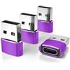 Elebase per Apple Watch Ultra 3 USB C Adapter,Adattatore USBC a USB 4Pack | Type C Female Naar A Male Cable Converter Voor Apple 17e 16 Pro Max 15 14 Plus,iWatch Watch 11 10 Ultra 3,iPad 9 Air,Samsung