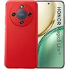 KEJI Cover per Honor Magic 8 Lite 5G Custodia in TPU, Morbido Custodia Cover Slim Anti Scivolo Custodia Protezione Posteriore Cover Antiurto per Honor Magic 8 Lite 5G (rosso)