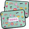 LolaPix Custodia per Laptop e Tablet. Personalizzato con Nome. MacBook/Acer/Dell/Samsung/HP. Borsa Tablet. Neoprene. Borsa Porta PC. Diverse Misure. Stickers