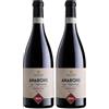 Sartori Casa Vinicola Sartori, Amarone della Valpolicella D.O.C.G. Riserva, Rosso, 2016, Confezione Regalo, 750ml Astucciato (Confezione da 2)