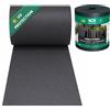 WDB - Strisce frangivista per tappetini a doppia asta - 19 cm x 26 m - Paravento rigido PP - effetto pelle (struttura a buccia d'arancia) - antracite (RAL 7016)
