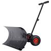 UISEBRT UISBERT - Pala da neve con ruote, regolabile in altezza in 5 posizioni, larghezza 75 cm, altezza 42 cm
