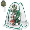 SGZIOO Mini Serra da Giardino, 70*70*80cm Mini Serra da Balcone Piccola, Tenda della Serra Pop Up, Serra da Giardino Pieghevoli, Serra da Giardino Pieghevoli, per Verdure, Fiori e Funghi