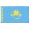 AZ FLAG Bandiera Kazakistan 90x60 cm Kazaka Poliestere 100D 2 Occhielli | Uso interno ed esterno bandiera decorativa Казахстан doppie cuciture e bordi rinforzati con occhielli metallici