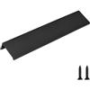 Rergy 10 maniglie per mobili, colore nero, 192 mm, distanza tra i fori, maniglie nascoste, per mobili da cucina, camera da letto, soggiorno