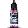Vallejo Pintura True Metallic Metal 127-18ML, Efecto Metálico, Alto Potere di Copertura, Applicazione a Pennello, Formulazione Auto-Nivelante, Colore Crimson Magenta.