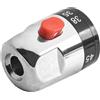 ComfyHarbor Manopola di ricambio per miscelatore termostatico per doccia, anti scottatura, colore argento, diametro 40 mm, 24 denti