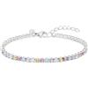 s.Oliver Da Donna Gioielli - Bracciale Tennis Con Scintillanti Pietre In Diversi Colori In Di Alta Qualità Acciaio Inossidabile - Elegante & Adatto All'Uso Quotidiano - Perfetto Idea Regalo