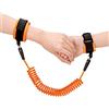TOYESS Bracciale Sicurezza Bambino, Portatile Che Cammina Anti-Perso Mano Cintura, Primi Passi Per Bambini, Arancione