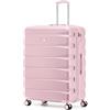 Flight Knight Valigia Extra Grande Leggera ABS Rigido 4 Ruote Approvata oltre 100 Compagnie easyJet British Airways Ryanair Jet2 Emirates Bagaglio da Stiva XL 29 Pollici Robusta Leggera Viaggio