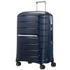 Samsonite Flux Trolley da cabina, 68 cm | Blu Navy, trolley rigido espandibile, 75/85 L, con ruote girevoli scorrevoli e divisorio con zip a U e tasca