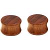 Lieson Orecchini Dilatatori Plug 8mm, 2 Pezzi Dilatatore Orecchio Legno Semplice Dilatatori Lobo 0G Piercing Gioiello