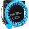 Active 100 K-MART Smart Hula Ring Hoops, Cerchio Hula Ponderato 24 Anello Fitness Staccabile, Palla a Rotazione Automatica a 360 Gradi Ginnastica, Massaggio, Fitness per Adulti per la Perdita di Peso