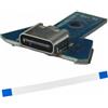 Laikoutd Circuito porta ricarica tipo C per JDS 040 050 055 Presa ricambio per controller originale Scheda LED USB C Link