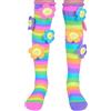 Madmia Oopsie Daisy - Coppia di calzini da ragazza, colore: Blu/Verde, 6-99, blu/verde, 6-99