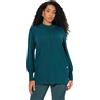 Ulla Popken Donna Maglione | Taglie forti, Plus Size, Maglione con orli a cappette, collo alto e maniche lunghe 833447