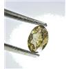 NATURAL ROSE CUT DIAMONDS Diamante Naturale Grigio Verde Ovale Completo Taglio 0.31tcw si1 5.0 x 3.8 X