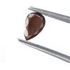 Sparkling Fancy Diamonds Bello 0.55TCW Grigio Marrone Pera Completo Taglio Africano Decorato Naturale