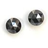 Sparkling Fancy Diamonds Coppia Di Diamanti Naturali Round Taglio Rosetta Rosa Nera 0.30ct