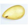 Gemsmyriad 100% Naturale Giallo Ambra con Piccolo Insetto Inside 10.15 KT Certificato Gemma