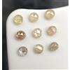 Sparkling Fancy Diamonds Lotto Diamanti Naturali Sciolti 9 Pezzi Taglio Rose 0.31 ct Taglio Tondo