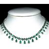 PNG Collana 17 Pollici In Argento Sterling Con Pietra Naturale Verde Agata E Zaffiro