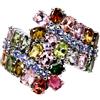 Gemsporium 925 Anello Argento Sterling Ovale Tormalina Tanzanite Gemma No USA Import Tasse