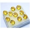 Naturale Giallo Zircone Taglio Rotondo 60 Pezzi 3 MM Cambodian Certificato Gemma