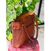 Fatto a mano Borsa Fatta A Mano In Vera Pelle Di Capra Affidabile Da Donna 14"