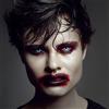 aricona Lenti a contatto colorate nel colore blu Crazy Vampire, lenti annuali senza obbligo di prescrizione