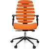 HJH Office Sedia da ufficio, girevole, ERGO LINE II Arancione