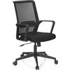 HJH Sedia da ufficio, girevole, PRESTON nero