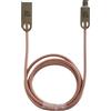 PETER JÄCKEL Cavo dati USB METAL HIGH END Micro-USB Rose Gold con funzione di sincronizzazione e ricarica