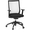 HJH Office Sedia da ufficio, girevole, ASPEN nero