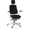 HJH Office Sedia da ufficio, girevole, SPEKTRE nero