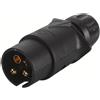 HELLA Spina HELLA a 3 poli, plastica, con Ü con 3 collegamenti a vite, (CuZn)